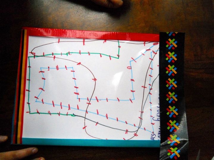 Duct Tape Dry Erase Board