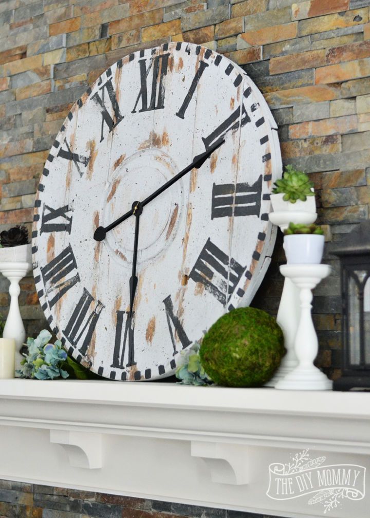 Giant Reclaimed Wood Clock