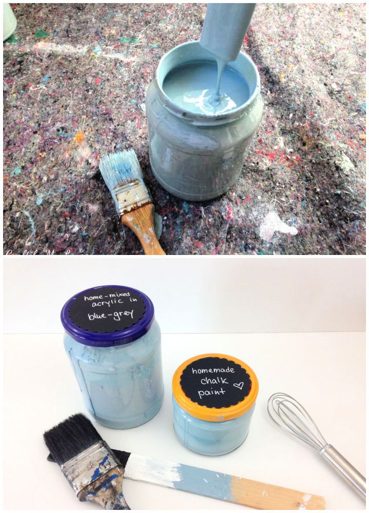Homemade Chalk Paint with Plaster of Paris