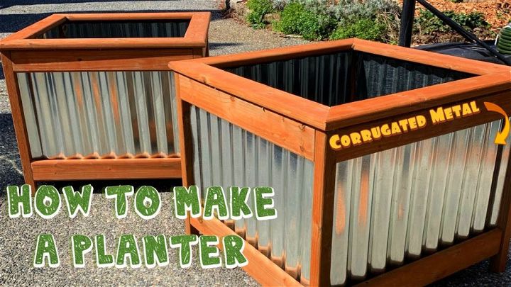How to Make a Corrugated Metal Planter Box