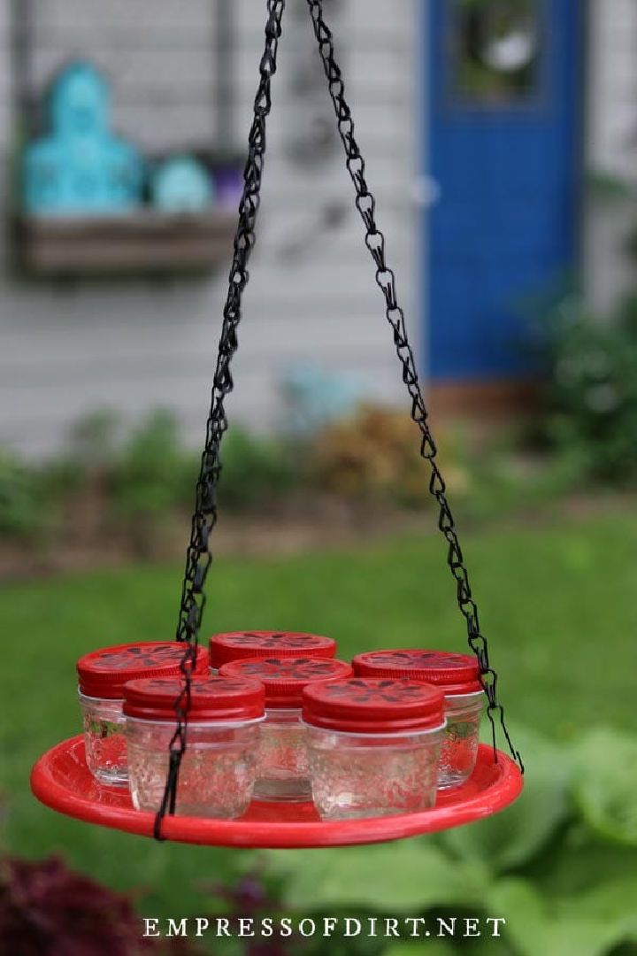 Hummingbird Feeder with Mason Jars