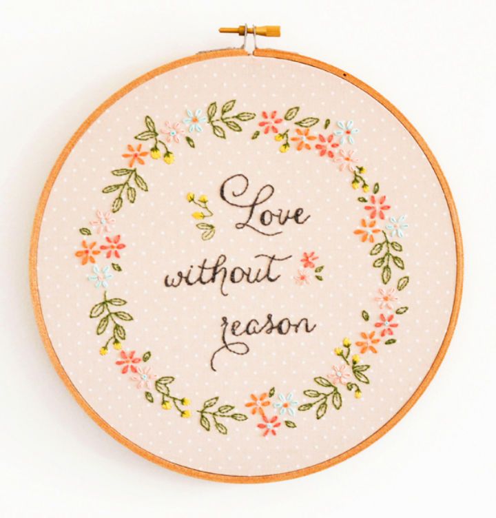 Love Without Reason Embroidery