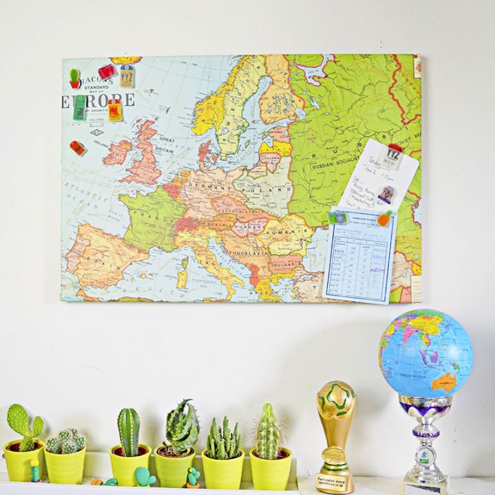 Map Magnetic Board