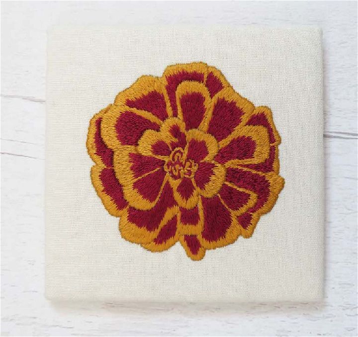 Marigold Flower Embroidery