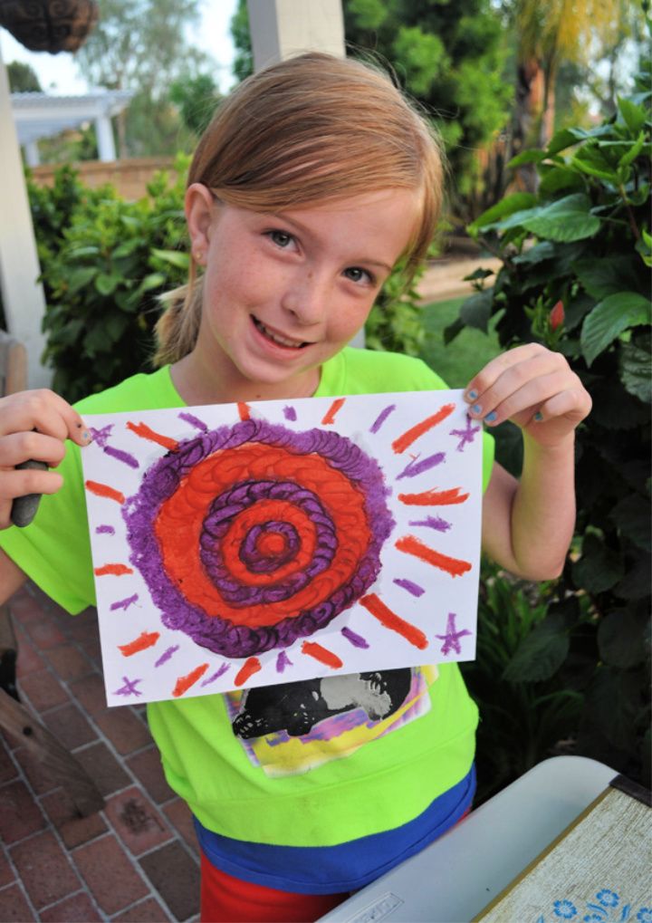 Melted Crayon Art for Kids