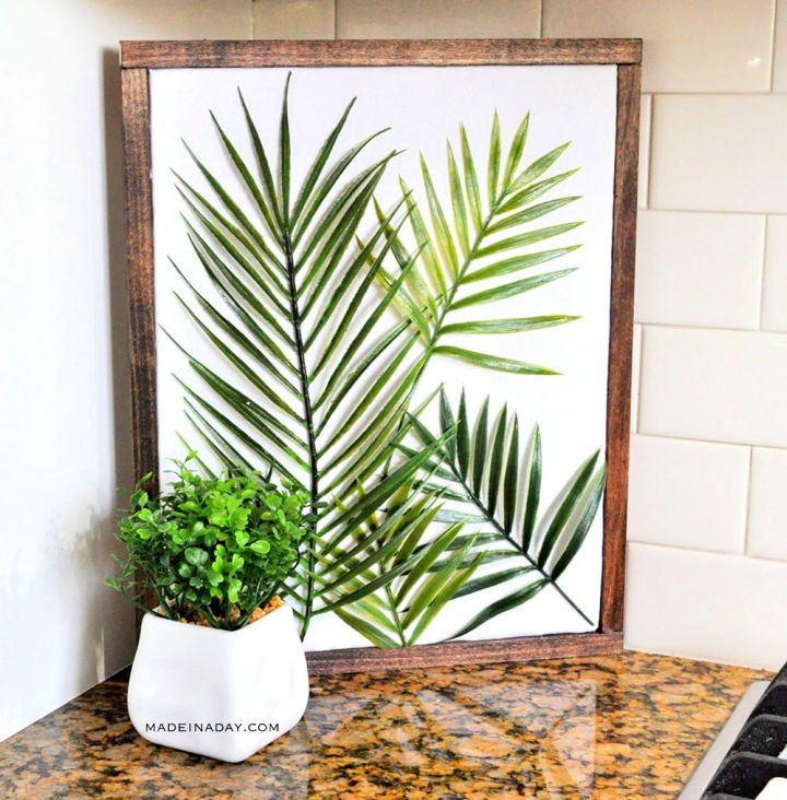 Minimal Framed Palm Wall Art