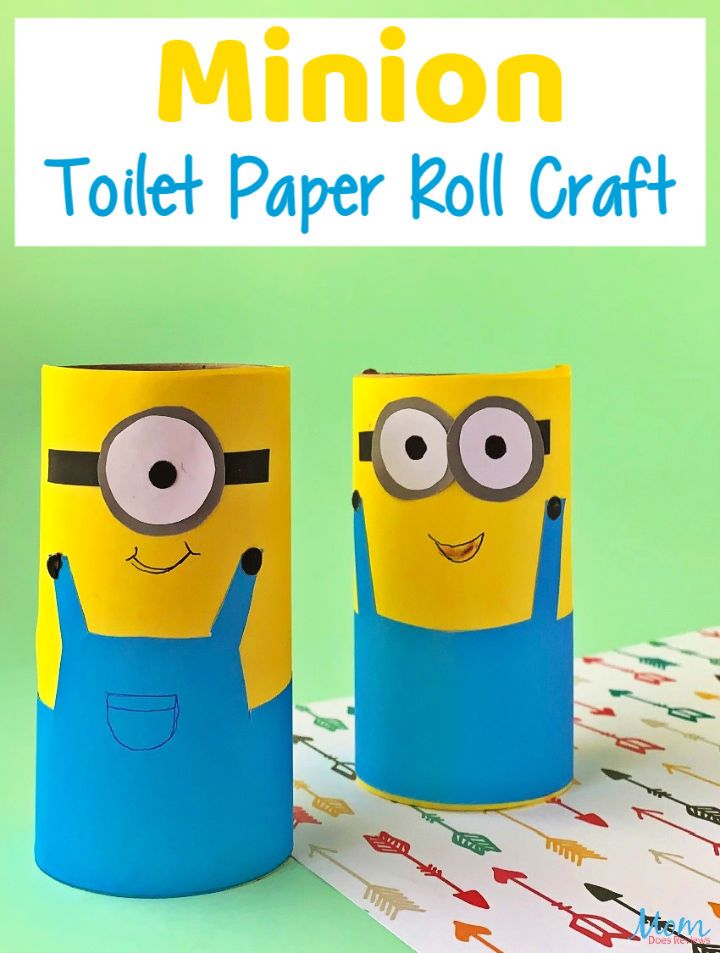 Minion Toilet Paper Roll Craft