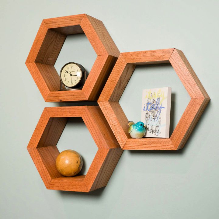 Modern Hexagon Shelves