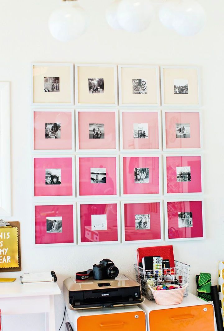 Ombre Gallery Wall