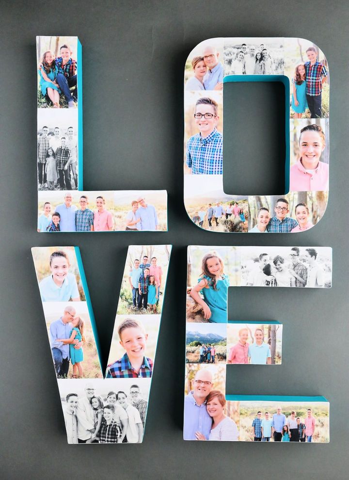Photo Collage Letters