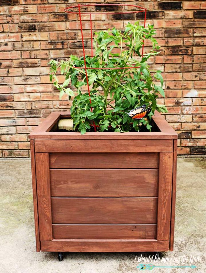 Planter Box with Wheels