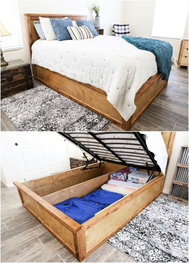 Queen Size Storage Bed