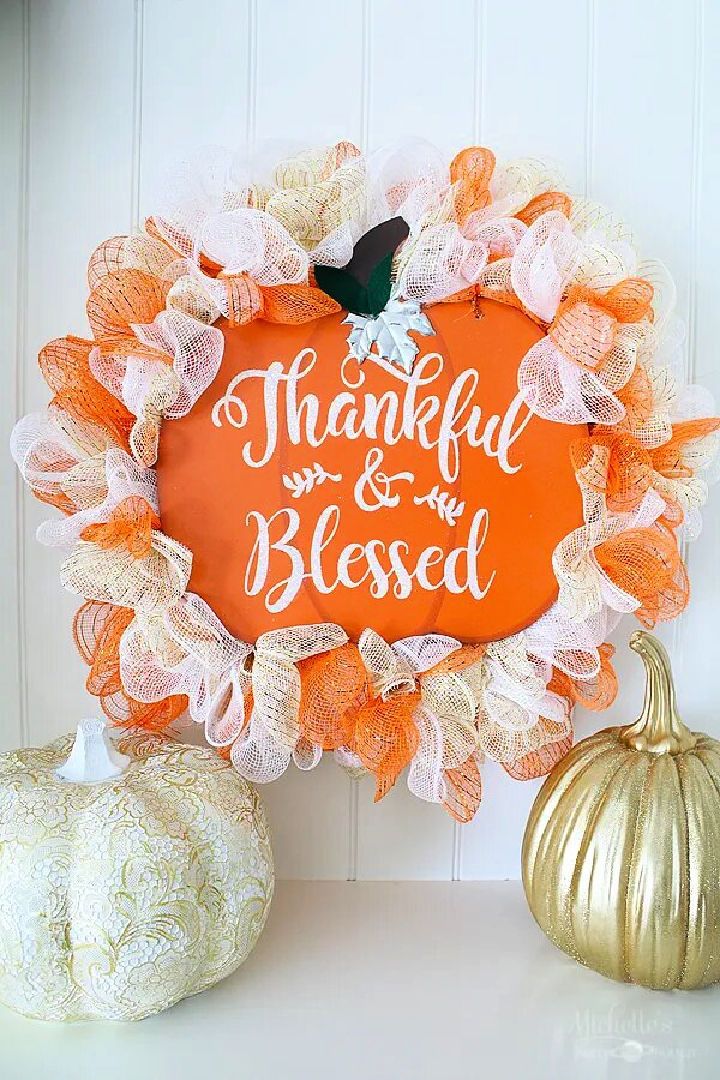 Thankful and Blessed Fall Wreath