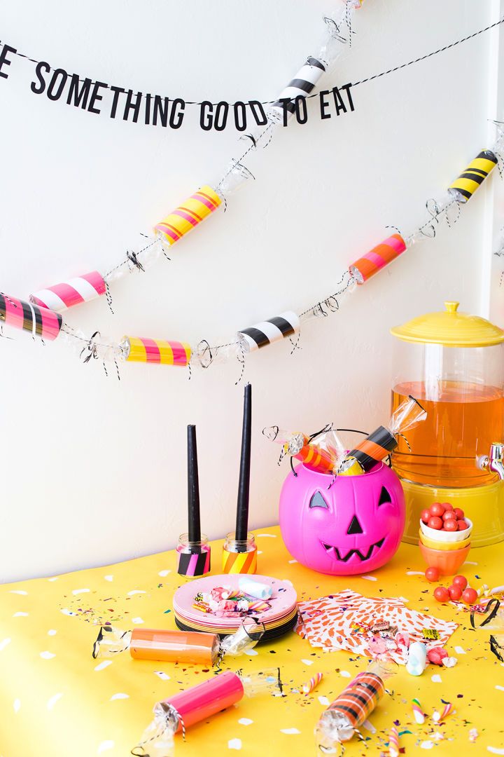 Toilet Paper Roll Candy Garland