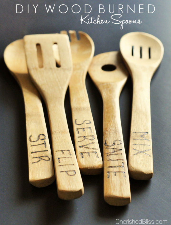 Wood Burned Spoons Tutorial