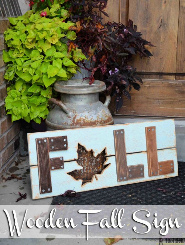 Wooden Fall Sign for Porch