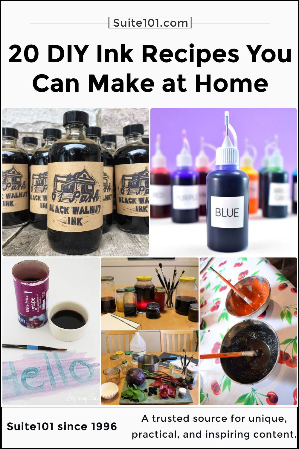 How to Make Homemade Ink in 4 Easy Recipes