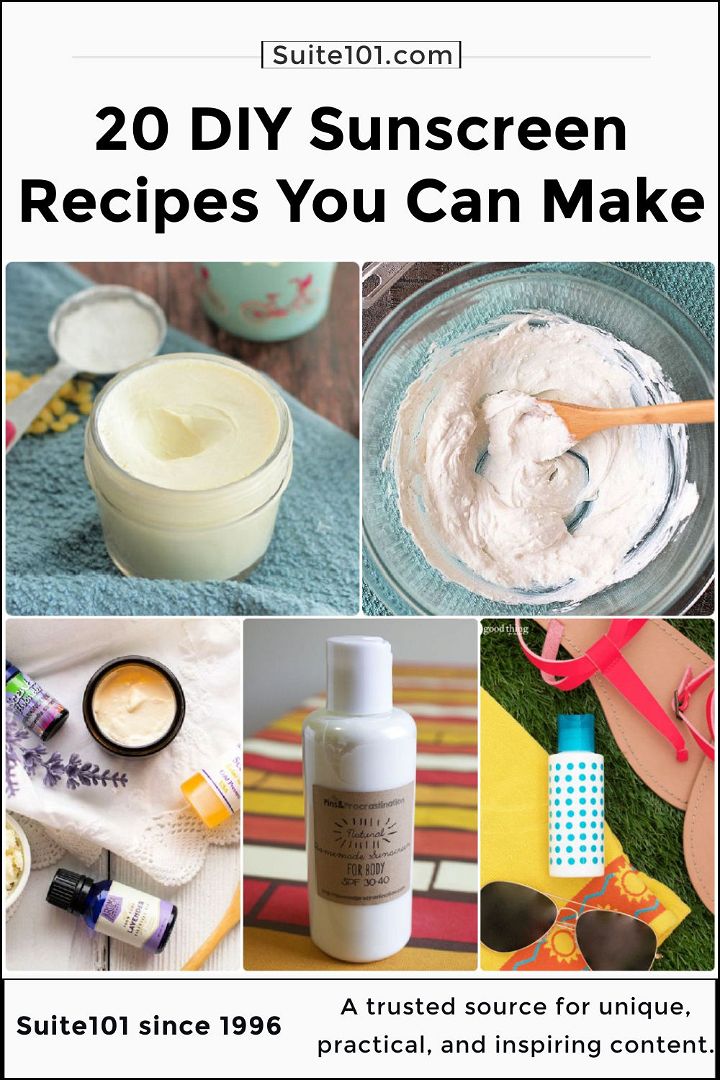 20 homemade diy sunscreen recipes you can make