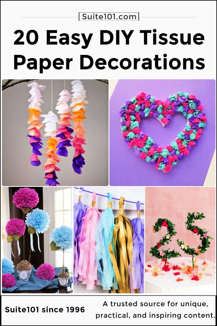 20 diy tissue paper decorations to make your party pop