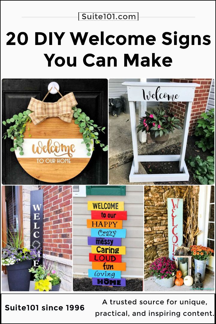 20 diy welcome signs you can make