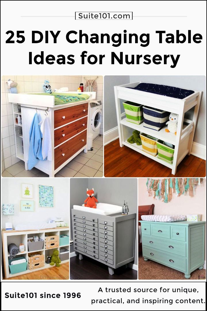 25 diy changing table ideas for nursery