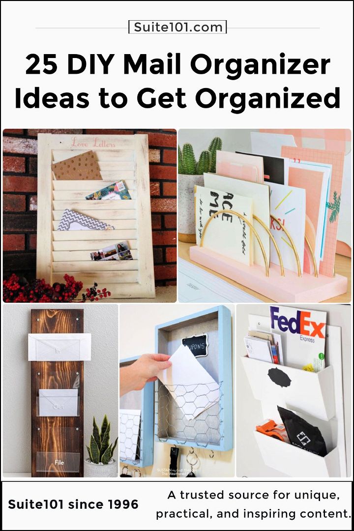 25 easy diy mail organizer ideas you can make