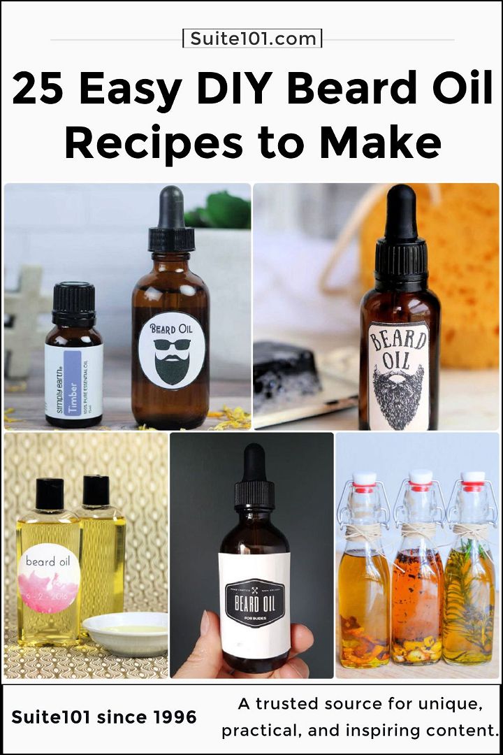 25 easy diy beard oil recipes to make