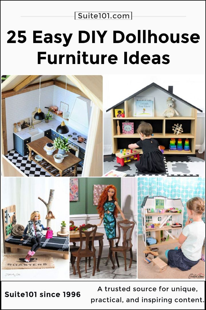 25 easy diy dollhouse furniture ideas
