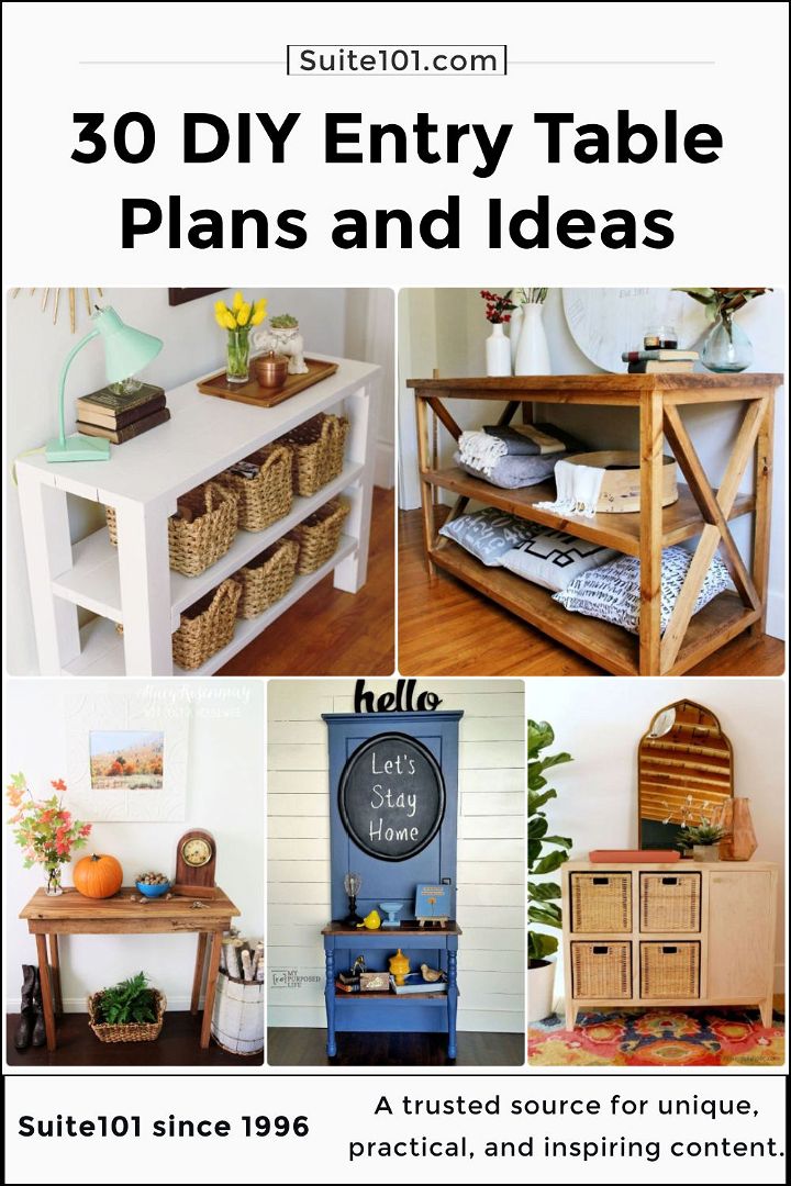 30 diy entry table plans and ideas