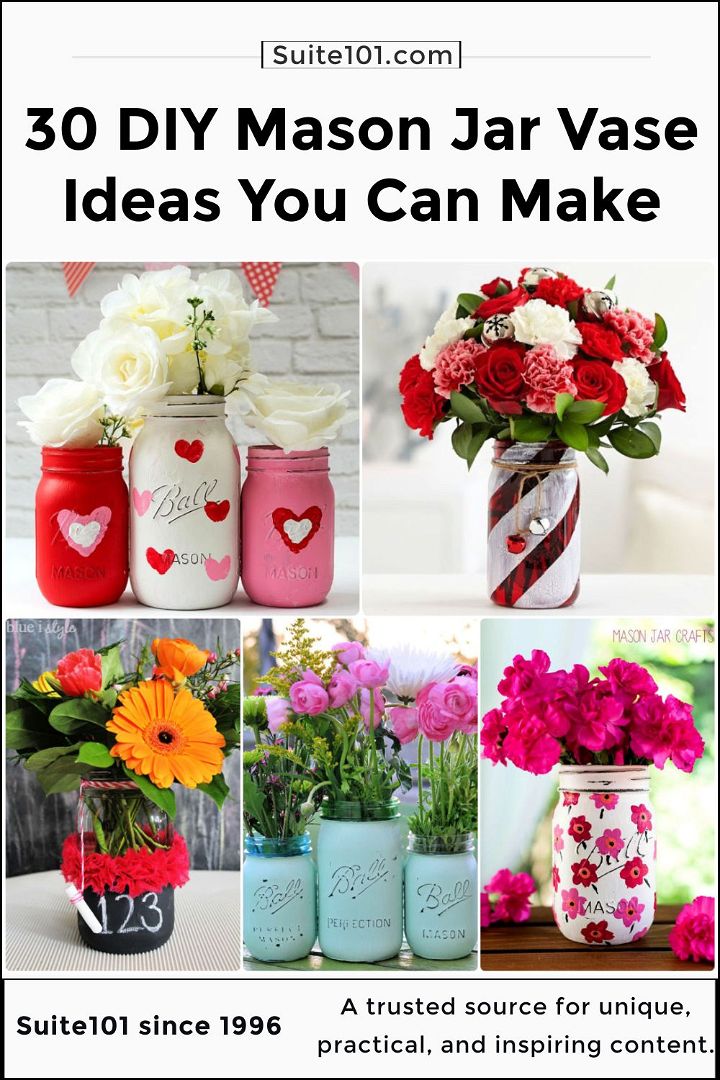 30 diy mason jar vase ideas you can make