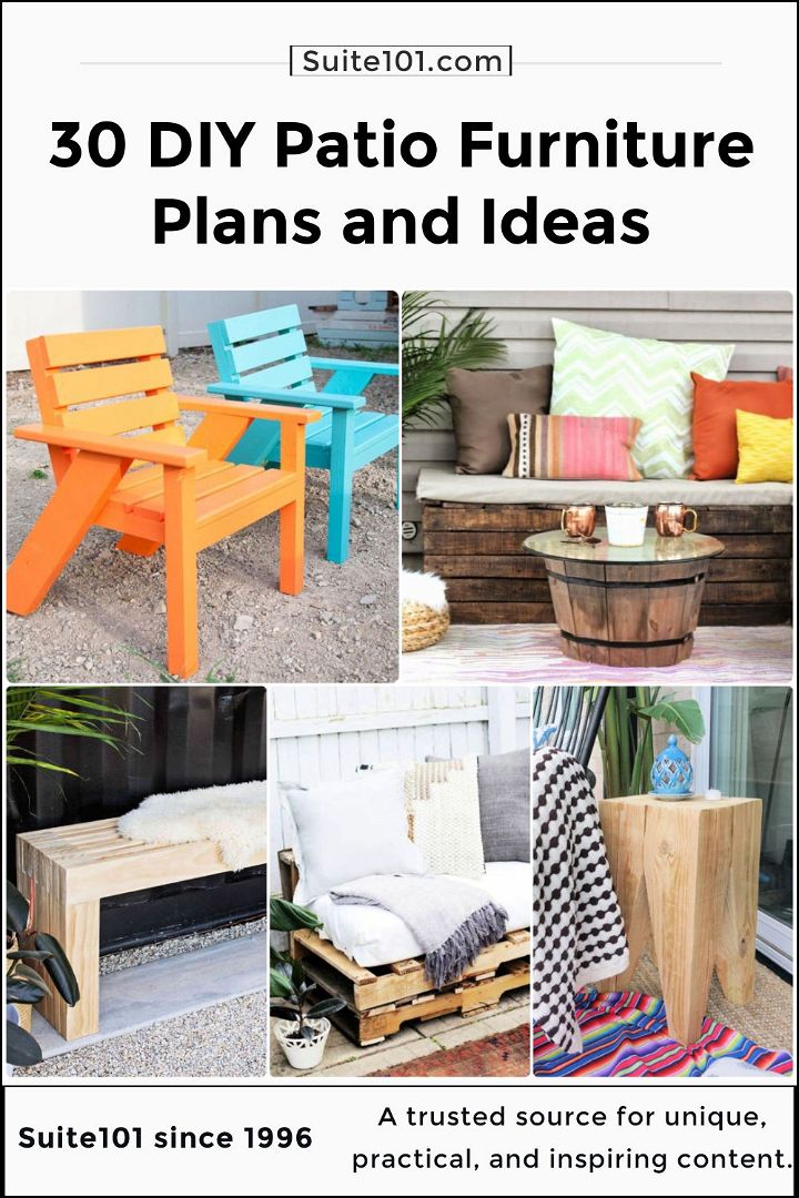 30 diy patio furniture plans and ideas for cozy outdoor