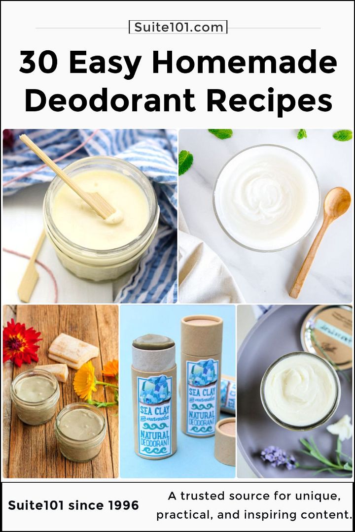 30 homemade deodorant recipes you can diy