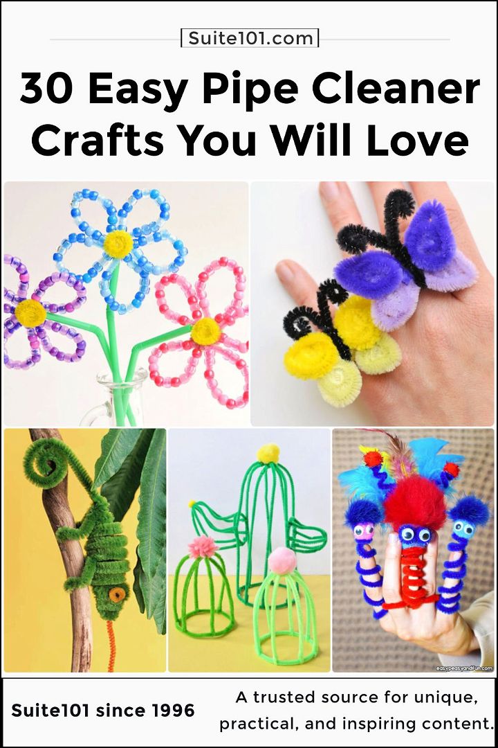30 easy pipe cleaner crafts and art ideas
