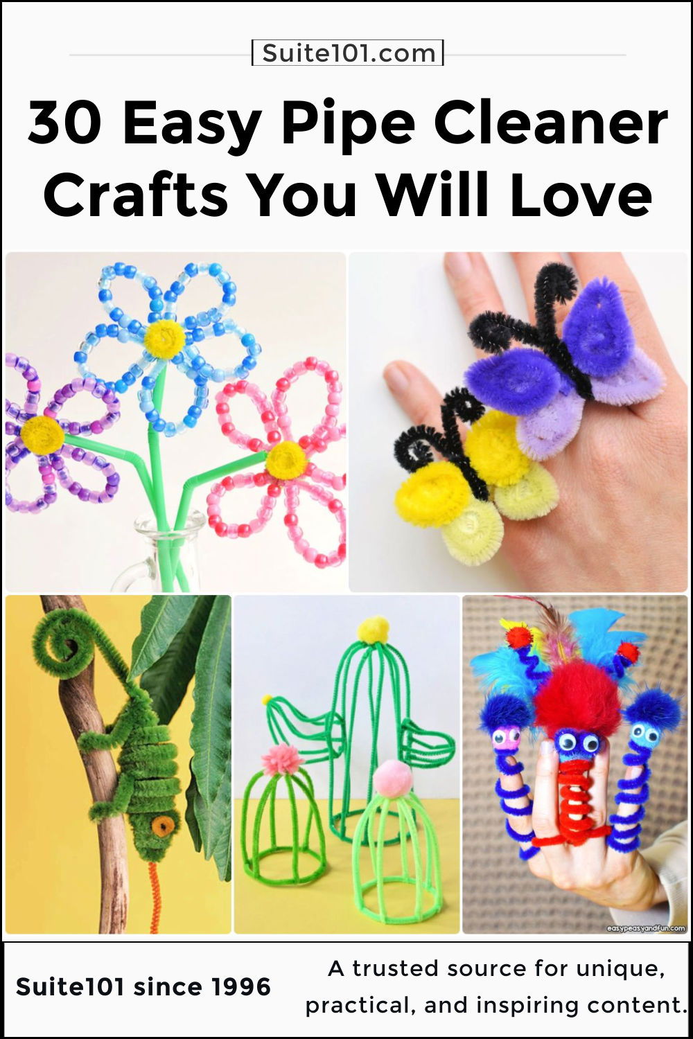 White Pipe Cleaners - Pipe Cleaners - Craft Basics - Kids Crafts