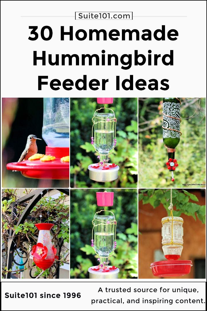30 homemade diy hummingbird feeder ideas