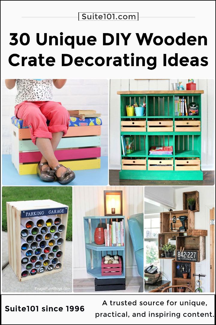 30 unique diy wooden crate decorating ideas