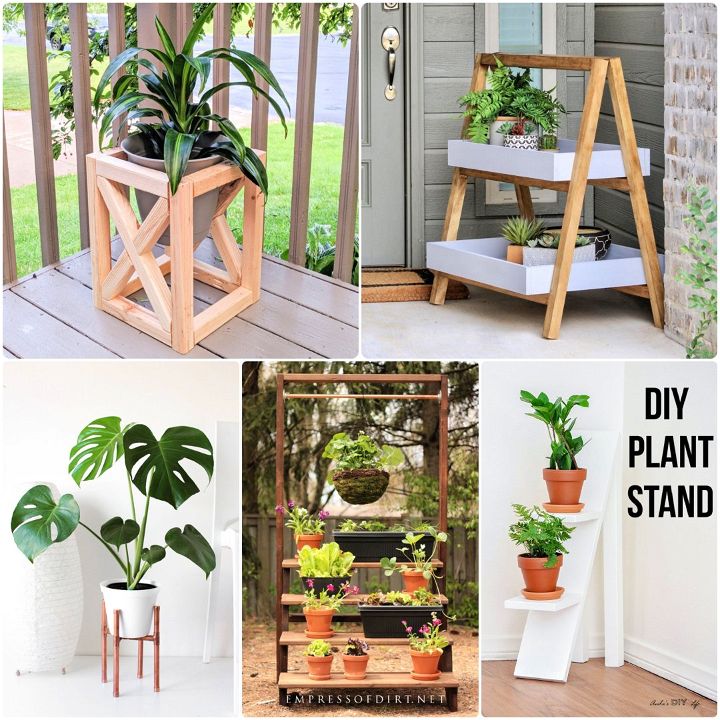 35 Easy Diy Plant Stand Ideas (Indoor And Outdoor)