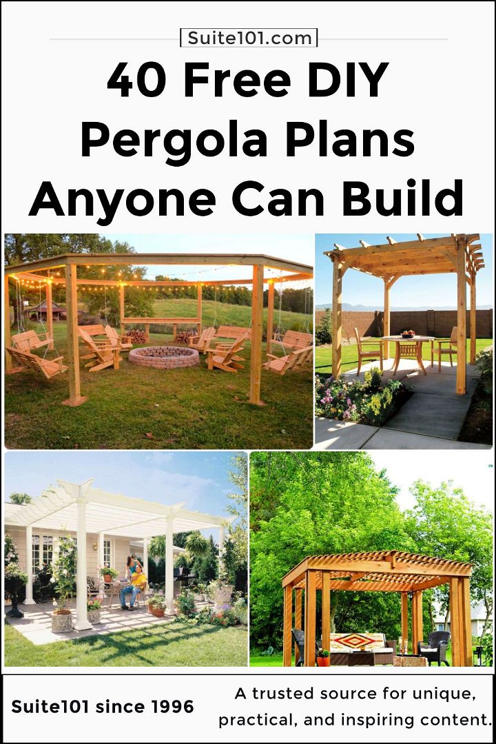 40 free diy pergola plans to build your dream space