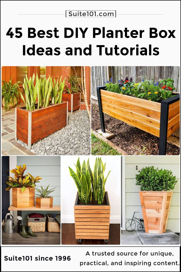 45 diy planter box ideas and free plans