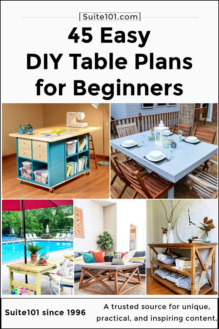 45 easy diy table plans for beginners