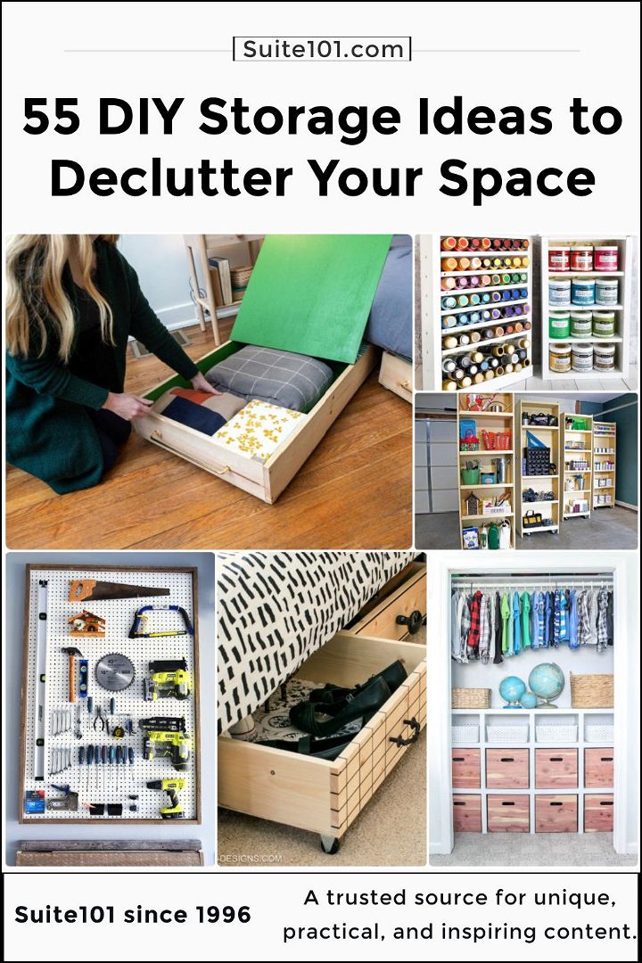 55 clever diy storage ideas and solutions to declutter your space