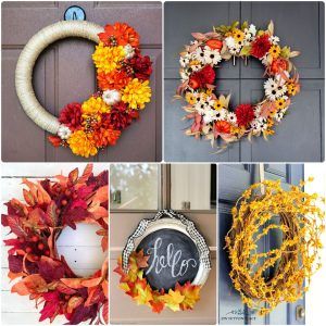 60 easy diy fall wreath ideas to make for front door