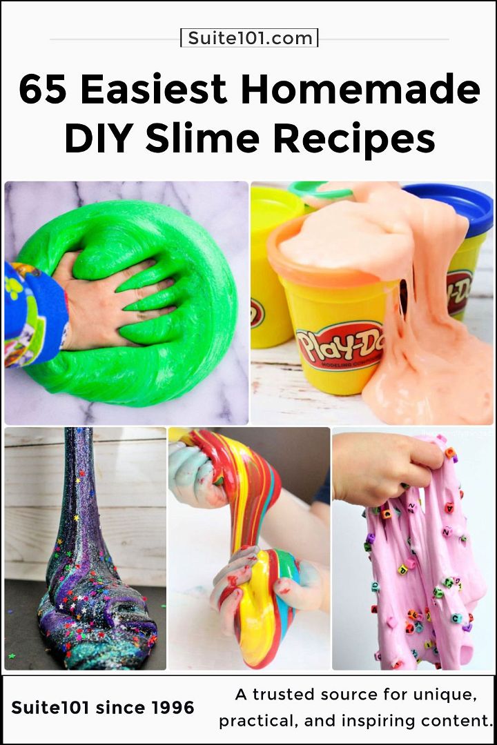 65 homemade diy slime recipes easy to make