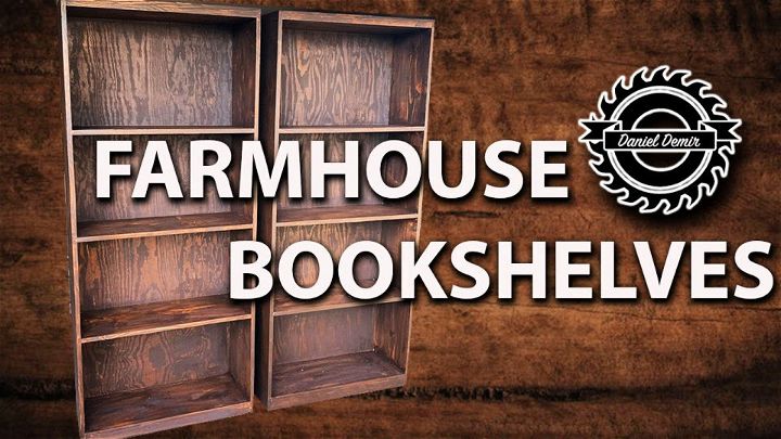 Adorable DIY Farmhouse Bookshelf