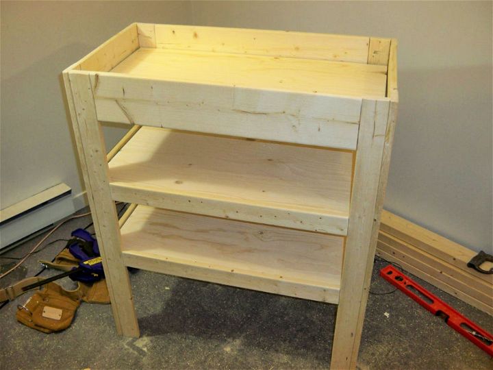 Baby Change Table With Storage Shelves