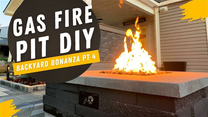 DIY Backyard Gas Fire Pit