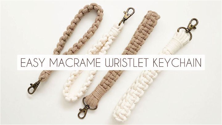 DIY Macrame Wristlet Keychain