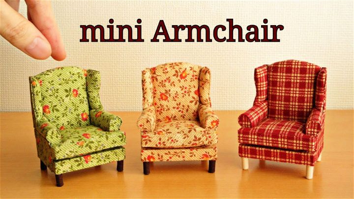 DIY Mini Armchair for Dollhouse
