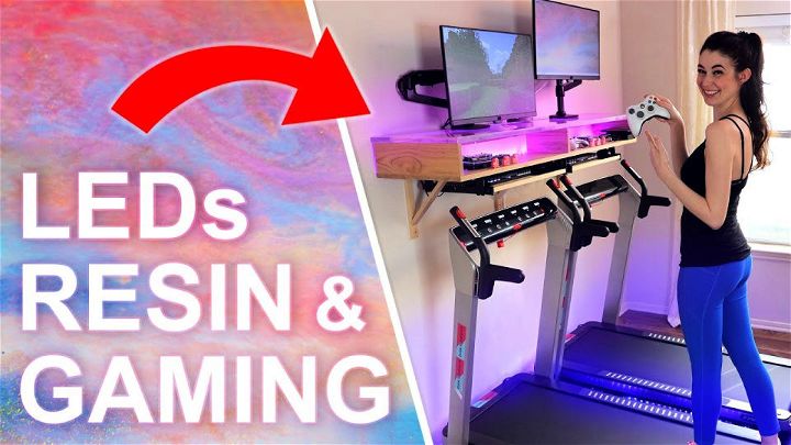 DIY Treadmill Gaming Desk