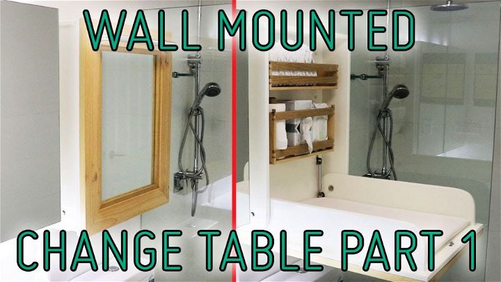DIY Wall Mounted Change Table